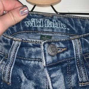 Wild Fable mom jeans with distressed flare